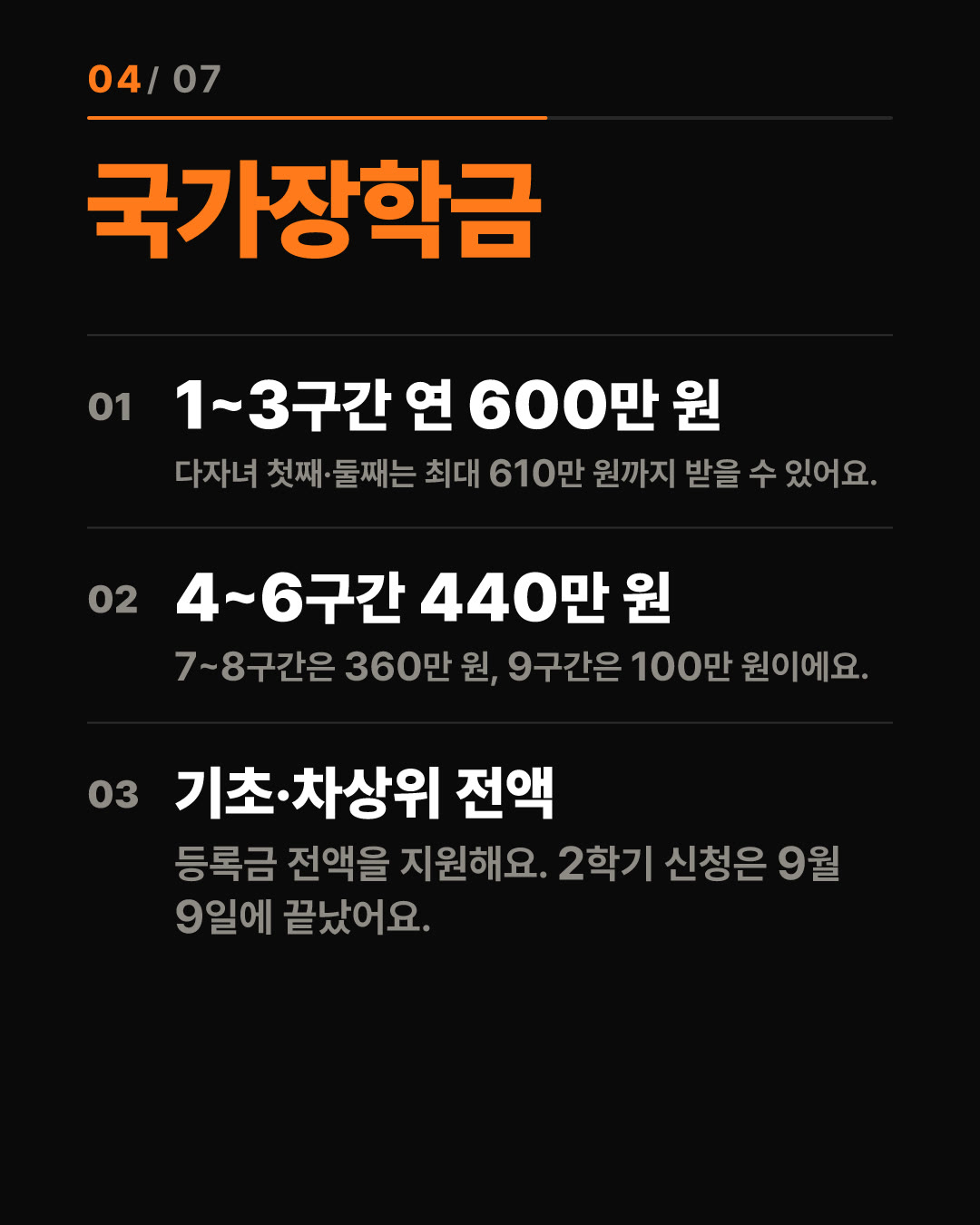 학자금 관심 1.37배↑ 국가장학금 600만 원·대출 1.7% 총정리 4번째 카드