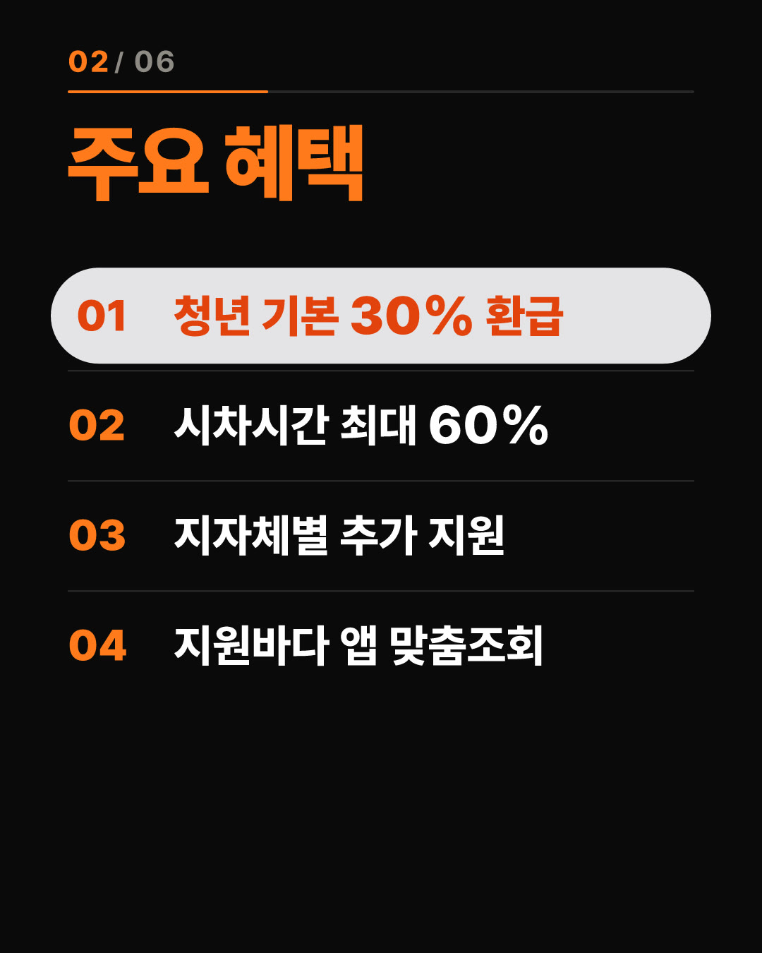 청년 대중교통비 최대 60% 환급받는 법! 내 지역 혜택 총정리 2번째 카드