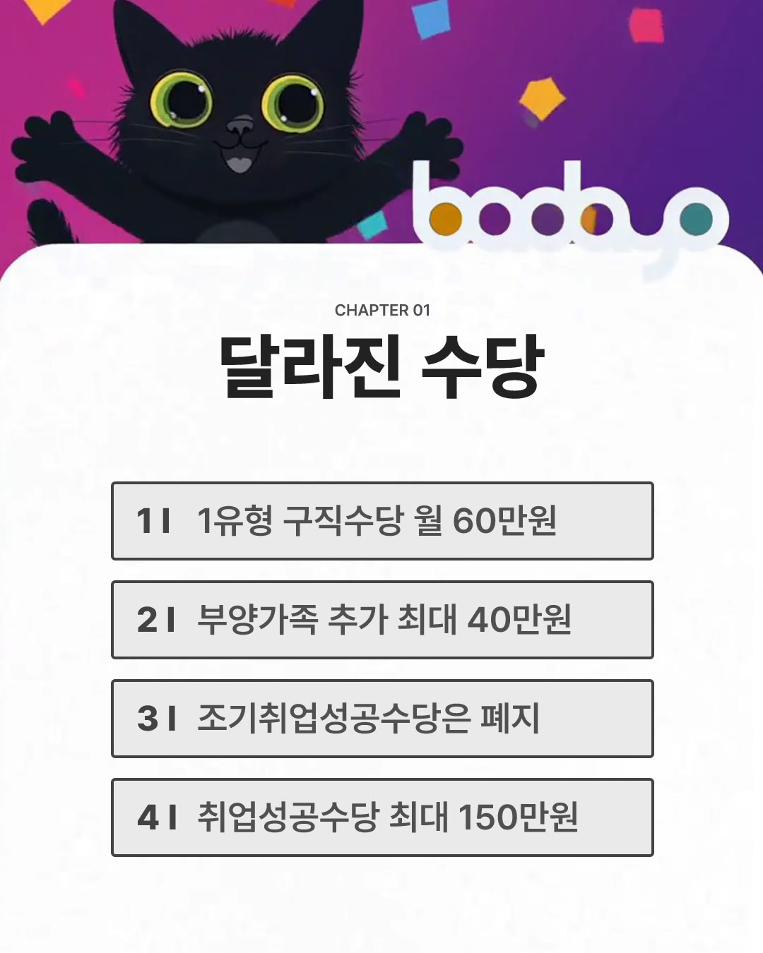 국민취업지원제도 수당 인상 총정리 2번째 카드